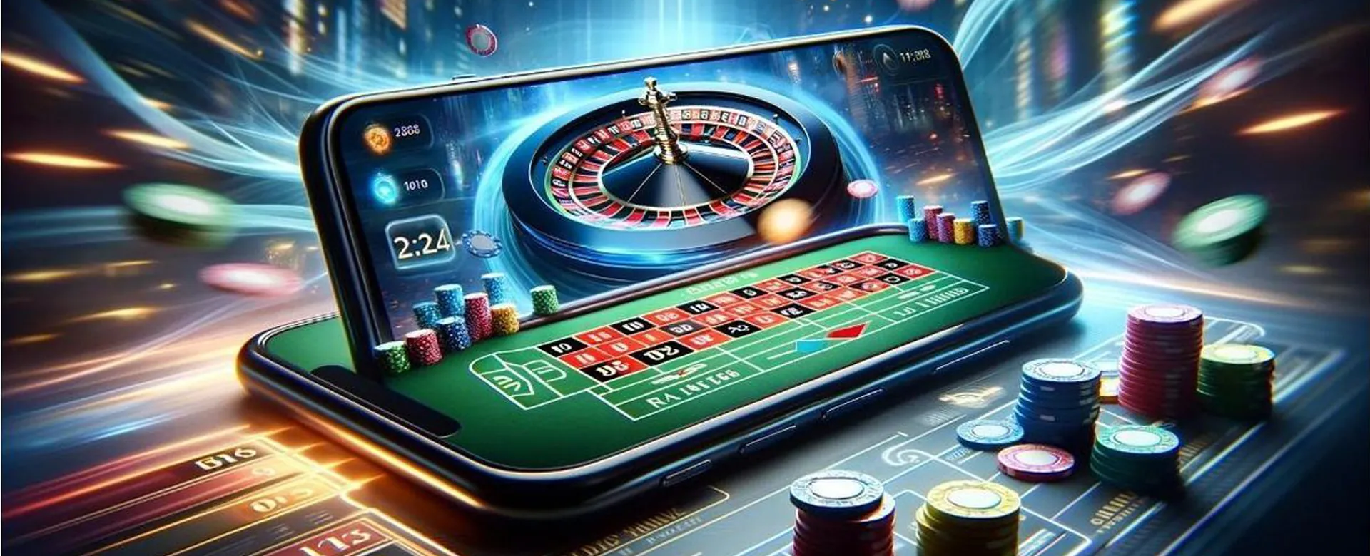 Dynamic background showcasing 747 3 Com Live Casino gaming atmosphere